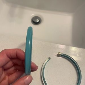 Turquoise hoops